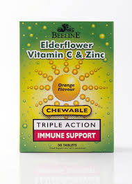 Beeline Elderflower + Vitamin C + Zinc - 30 Chewable Tablets