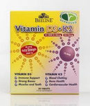 Beeline Vitamin D3 50mcg 2000iu and Vitamin K2 75mcg - 30 Tablets