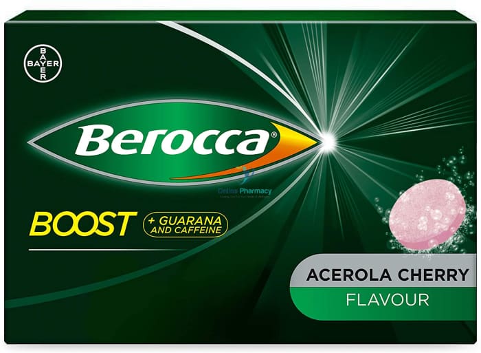 Berocca Boost Vitamins with Guarana Acerola Cherry Flavour - 30 Effervescent Tablets