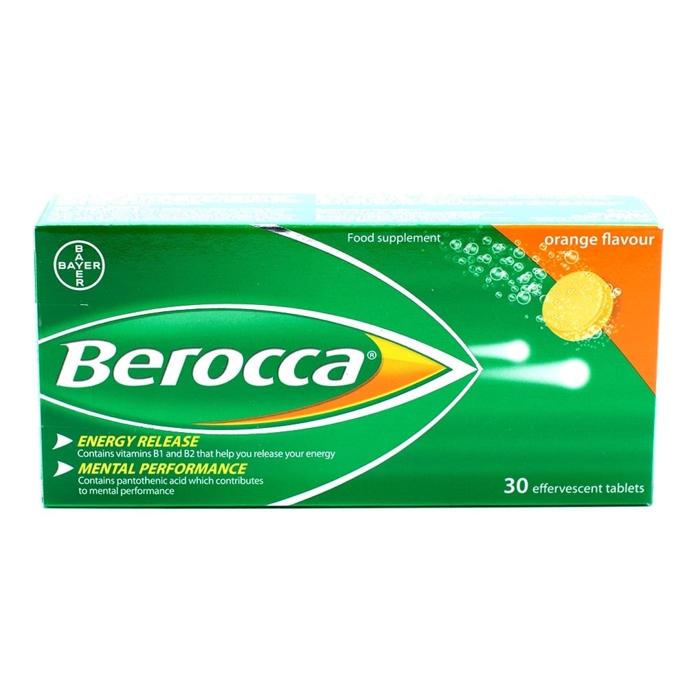 Berocca Orange Multivitamin Effervescent Tablets - 15/30/45 Tablets