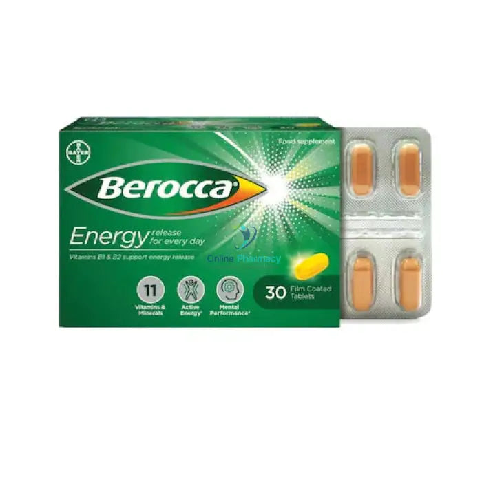 Berocca Energy FC Tablets - 30 Pack - OnlinePharmacy