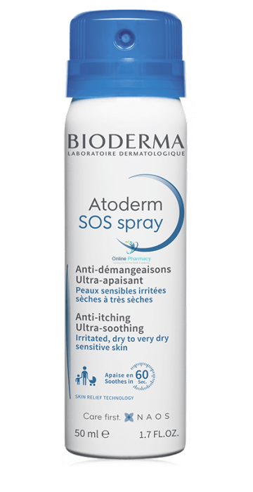 Bioderma Atoderm SOS Spray - 50ml - OnlinePharmacy