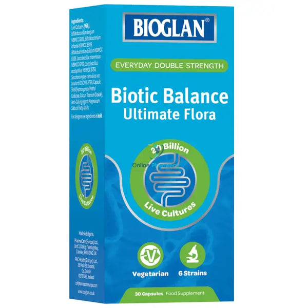 Bioglan Biotic Balance Ultimate Flora 30 Capsules Probiotics & Digestive Health