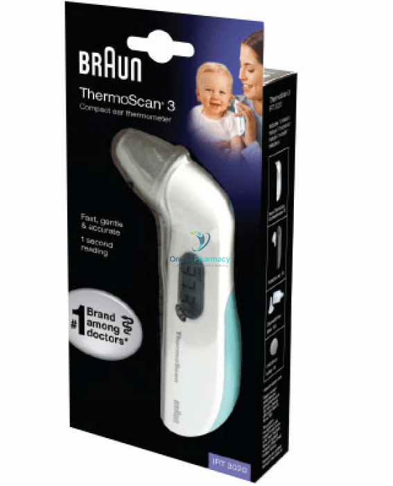 Braun ThermoScan 3 - Ear Thermometer - OnlinePharmacy
