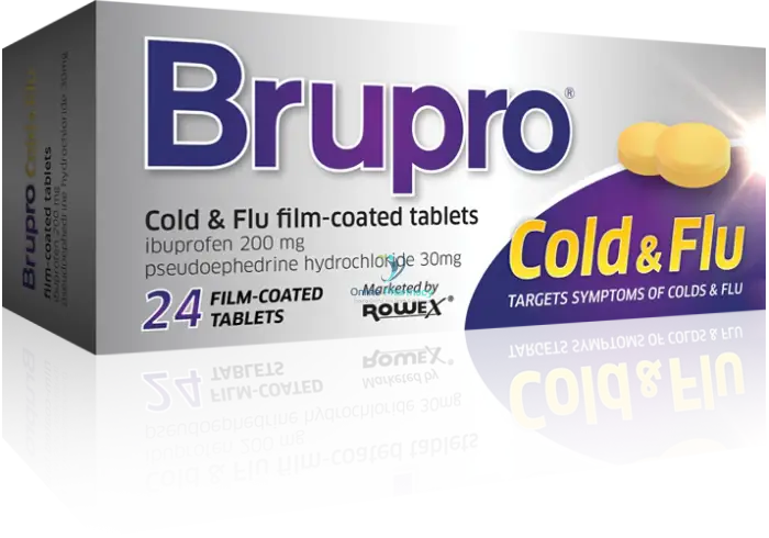 Brupro Cold & Flu 200Mg/30Mg Film - Coated Tablets 24S