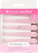 Brush Works Sectioning Clips - 6 Pack Hair Claws &