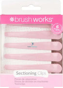Brush Works Sectioning Clips - 6 Pack Hair Claws &