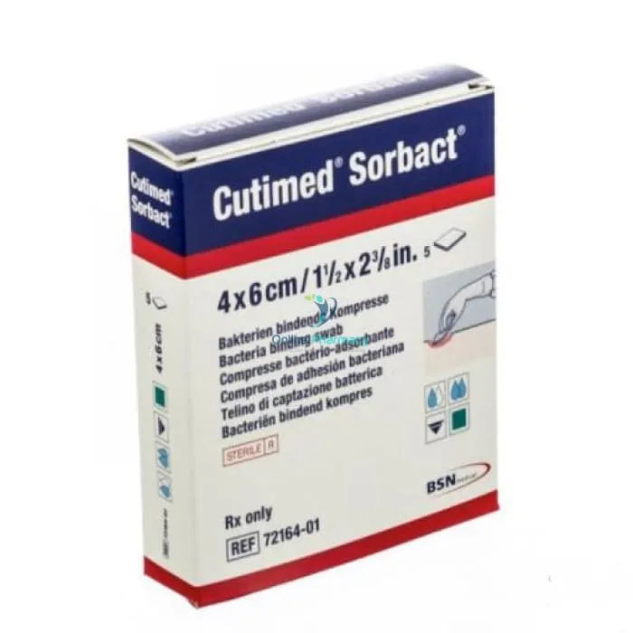 BSN Cutimed Sorbact Swabs - 4cm X 6cm - OnlinePharmacy