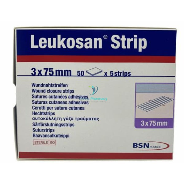 BSN Medical Leukosan Strip 3 x 75mm (50 x 5 Strips) - 1 Pack - OnlinePharmacy