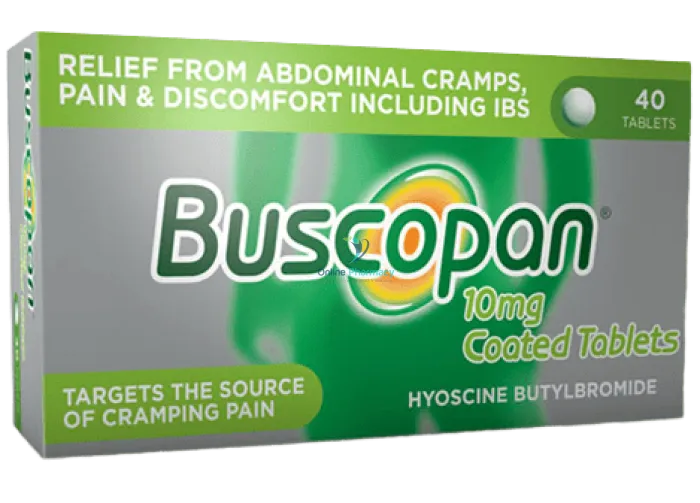 Buscopan Hyoscine 10mg Tablets - 20/40 Pack