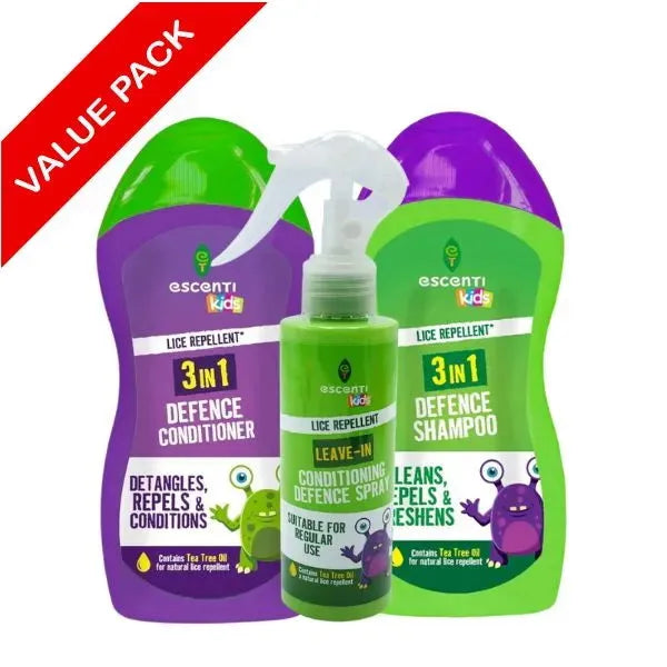 Escenti Kids Lice Repellent Trio Set