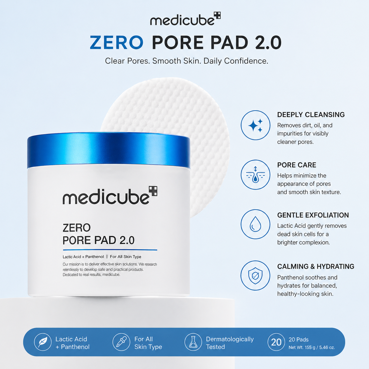Medicube Zero Pore Pad 2.0 (70 Pieces)