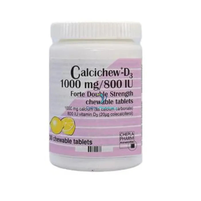 Calcichew D3 Forte Chewable 1000mg/800mg - 30 Tablets