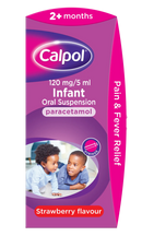Calpol 2+ Months Strawberry Suspension - 60ml/140ml