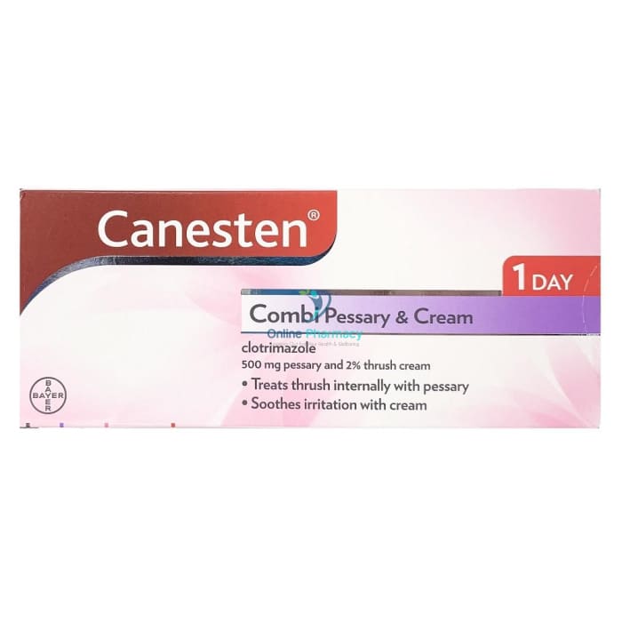 Canesten Combi 500mg Pessary & External Cream - OnlinePharmacy
