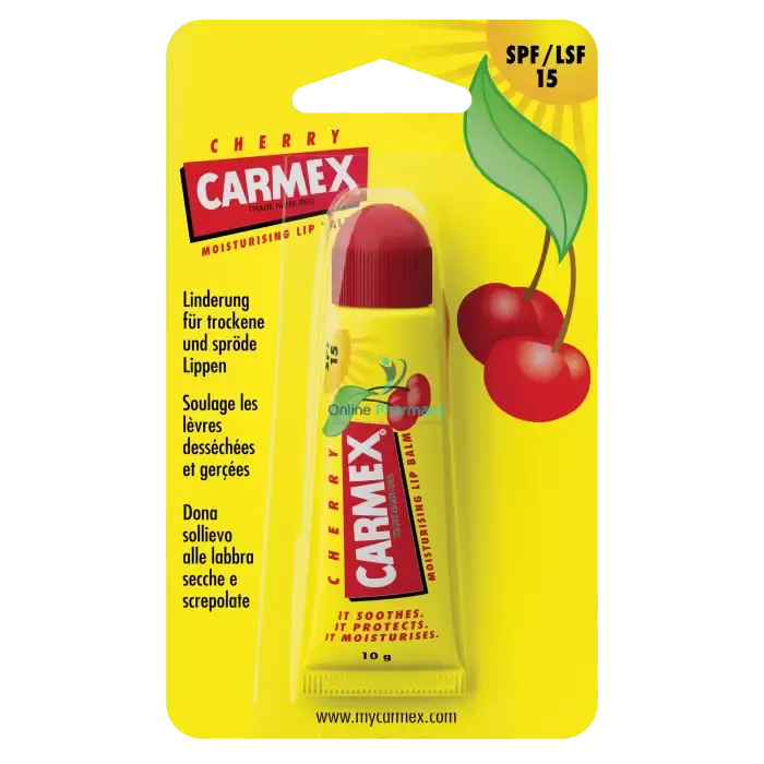 Carmex Lip Balm Cherry SPF15 Tube - 10g
