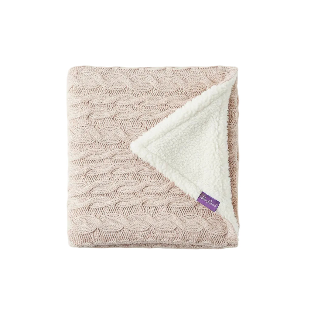 Clevamama Luxe Sherpa Blanket Grey