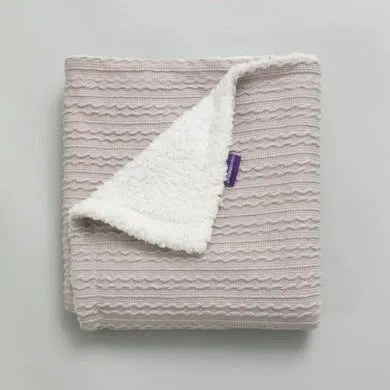 Clevamama Luxe Sherpa Blanket Grey