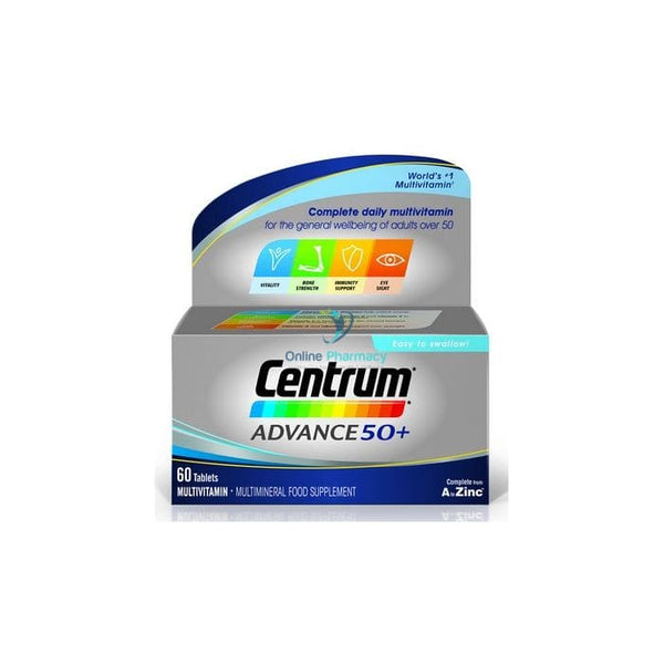 Centrum Advance 50+ Multivitamins - 30/60 Tablets - OnlinePharmacy