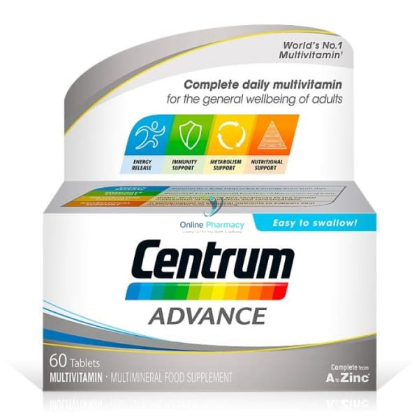 Centrum Advance Multivitamins - 30/60 Tablets - OnlinePharmacy