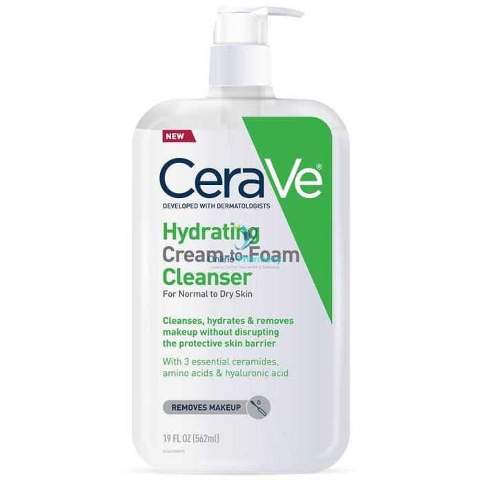 CeraVe Cream to Foam Cleanser - Remove Oil, Dirt and Makeup - OnlinePharmacy