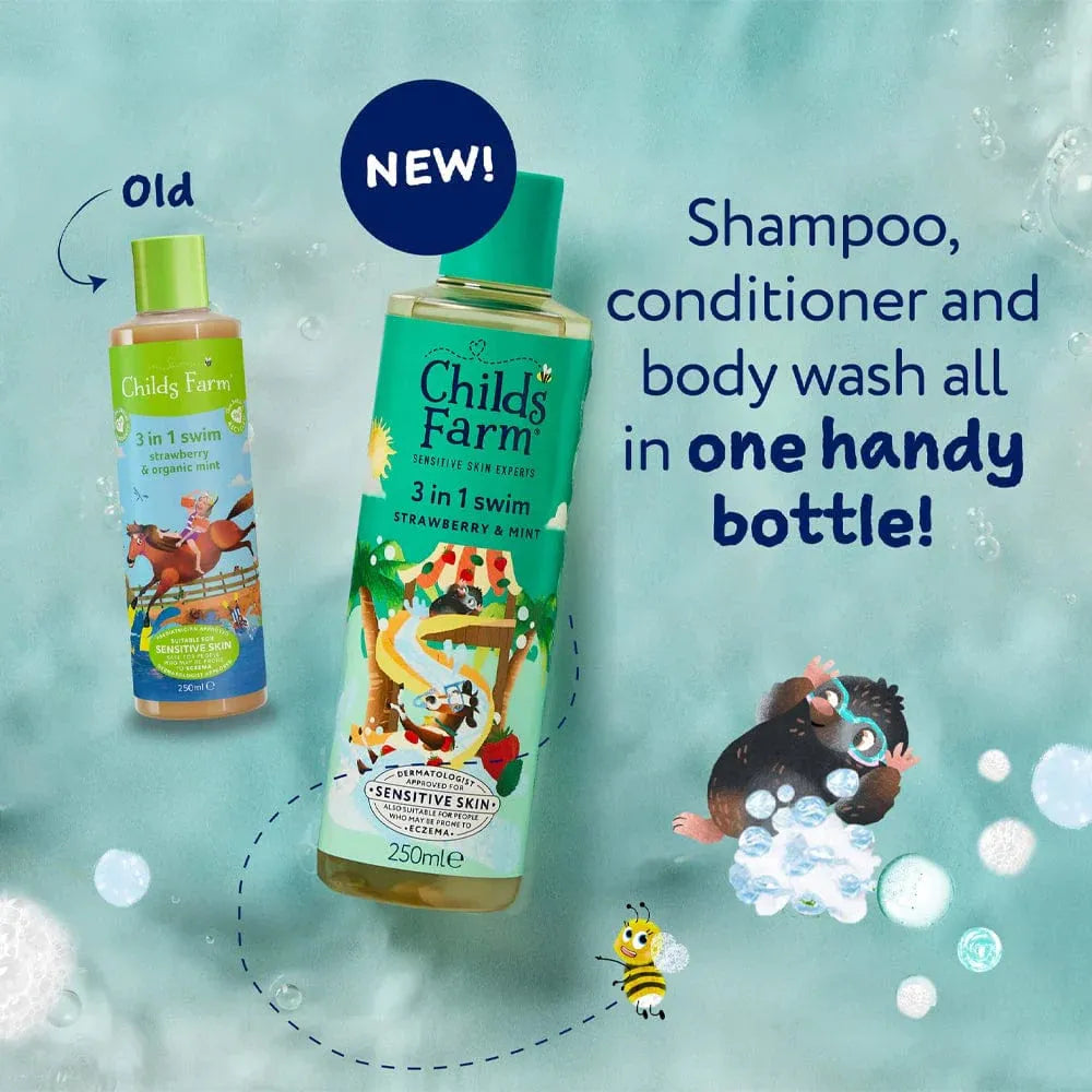 Childs Farm 3In1 Swim Strawberry and Organic Mint - 250ml