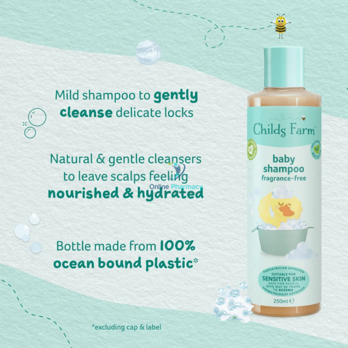 Childs Farm  Baby Shampoo Unfragranced 250ml