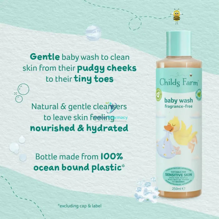 Childs Farm  Baby Wash Fragrance Free 250ml