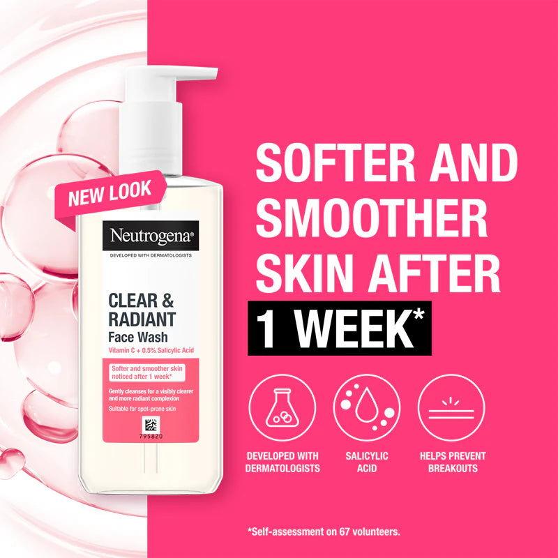 Neutrogena Clear & Radiant Face Wash - 200ml