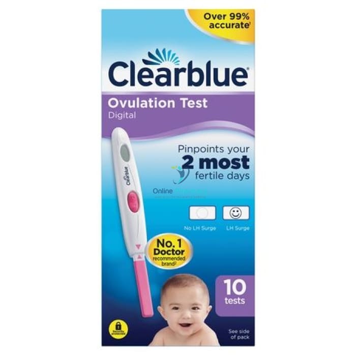 Clearblue Home Digital Ovulation Kit - 10 Pack - OnlinePharmacy