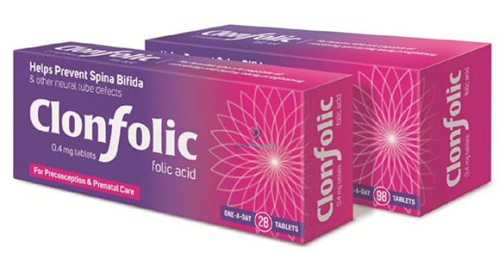 Clonfolic Folic Acid Tablets - 28/98 Pack