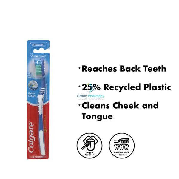 Colgate Extra Clean Single Toothbrush Toothbrushes