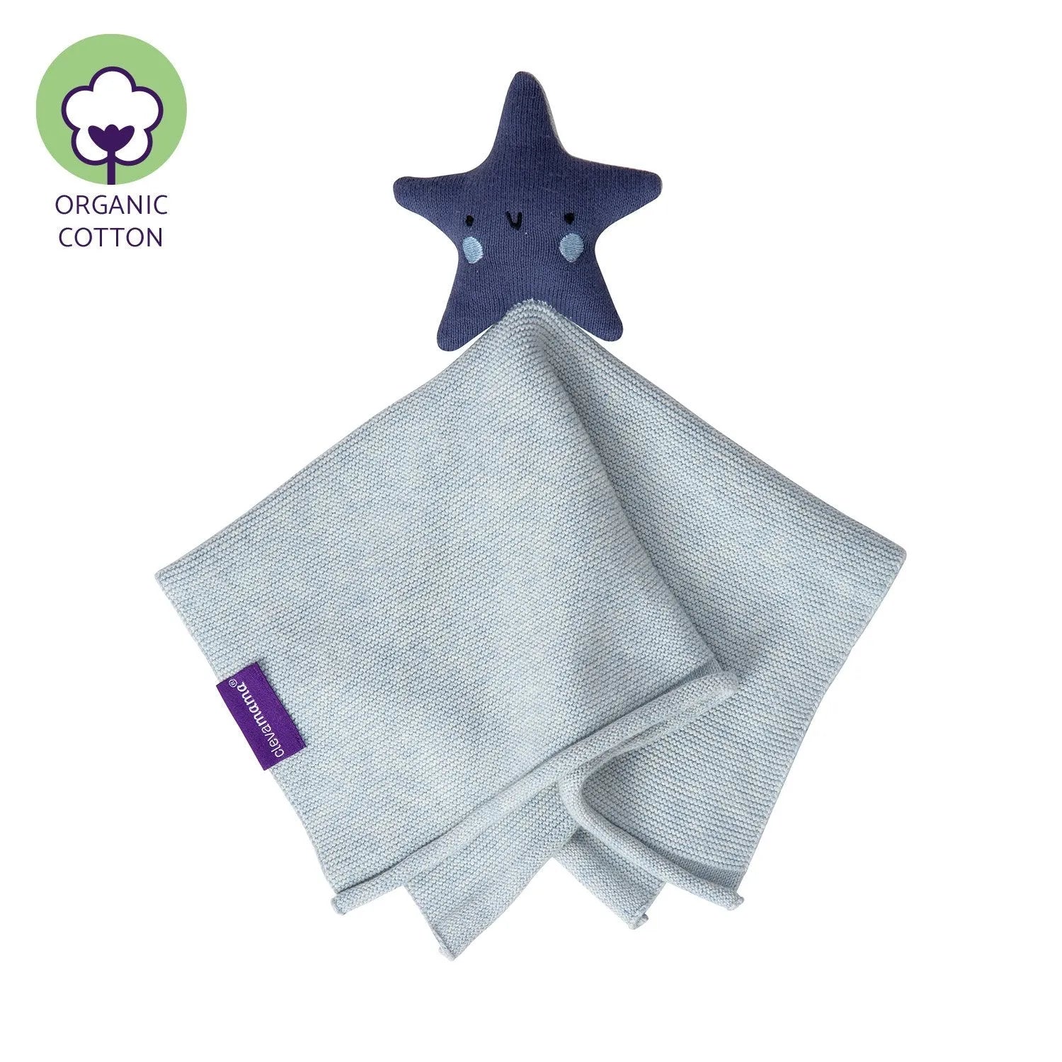 Clevamama Shooting Star Comforter Organic Cotton Knit