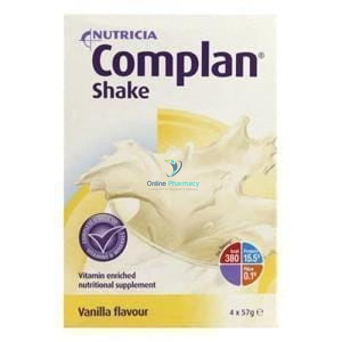 Complan Nutritional Shake Vanilla - 4 X 57G Nutrition Drinks & Shakes
