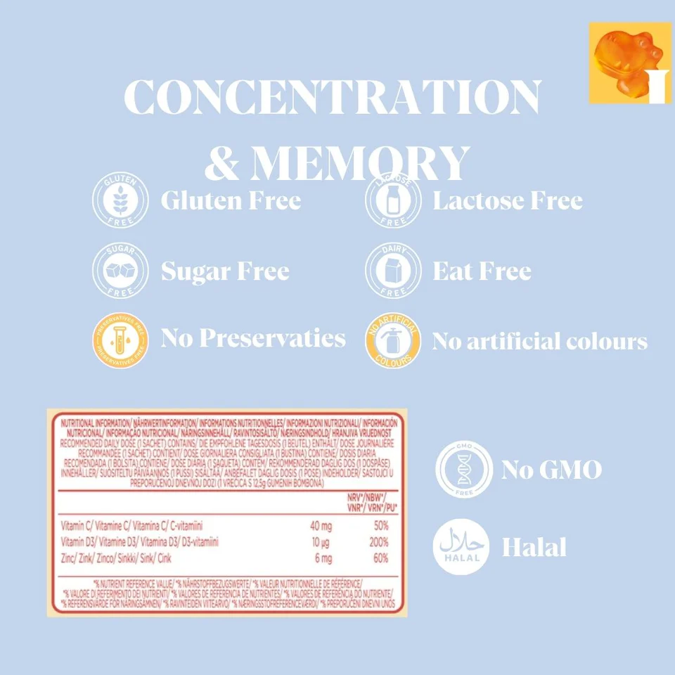 Hello Mims Concentration & Memory - 7 Sachets