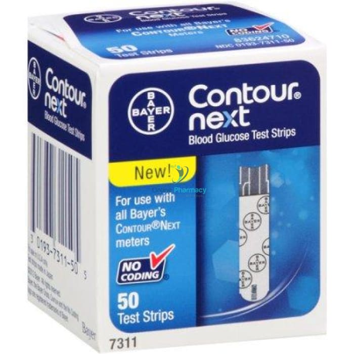 Contour Next Glucose Test Strips - 50 Pack - OnlinePharmacy