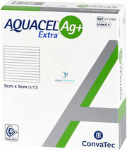 Convatec Aquacel Ag+ Extra Dressings 5cm x 5cm - 10 Pack