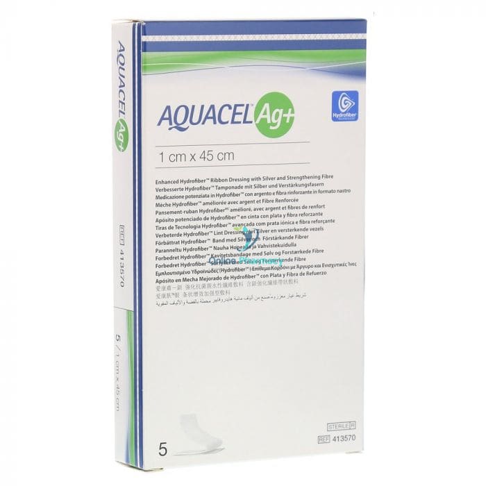 Convatec Aquacel AG+ Ribbon 1 x 45cm - 5 Pack - OnlinePharmacy