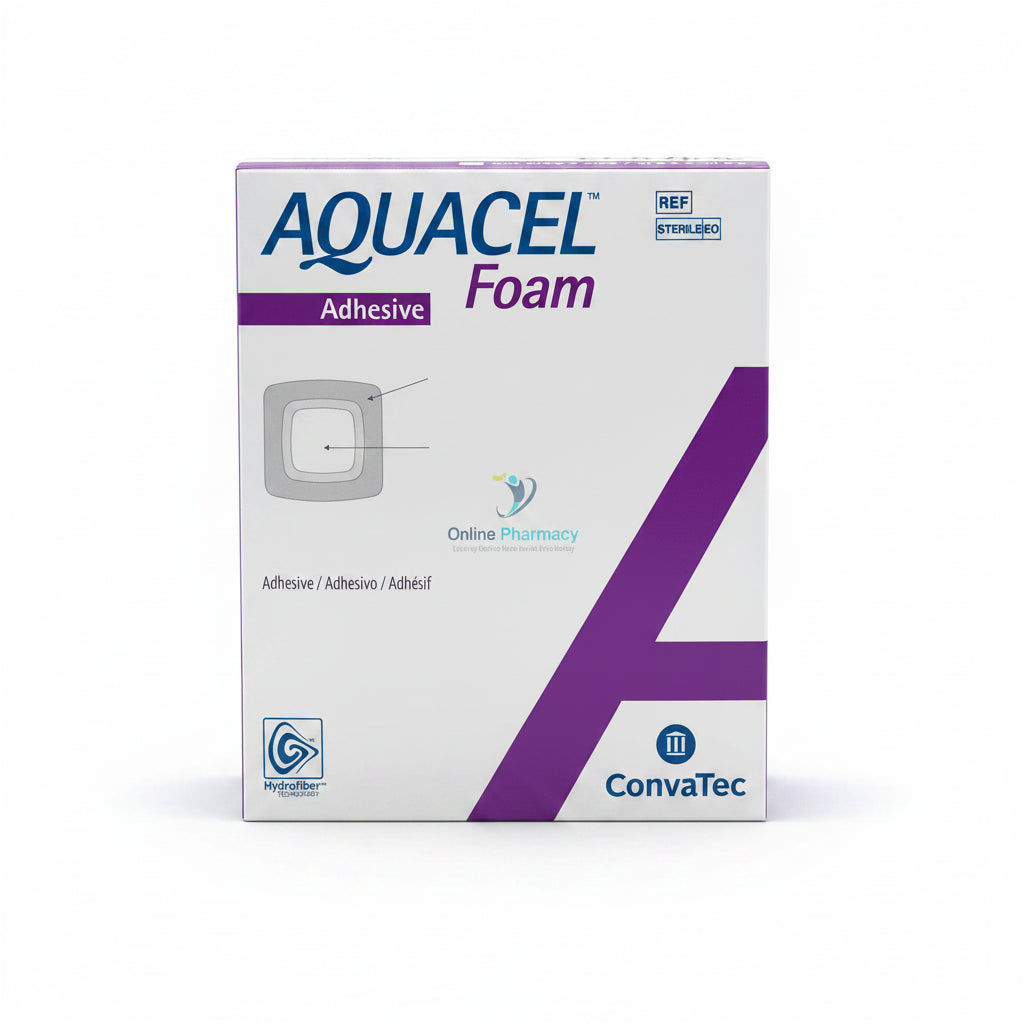 Convatec Aquacel Foam Adhesive Dressings 10cm x 10cm - 10 Pack