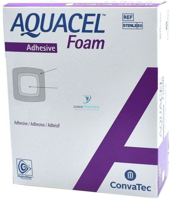 Convatec Aquacel Foam Adhesive Dressings 10Cm X - 10 Pack