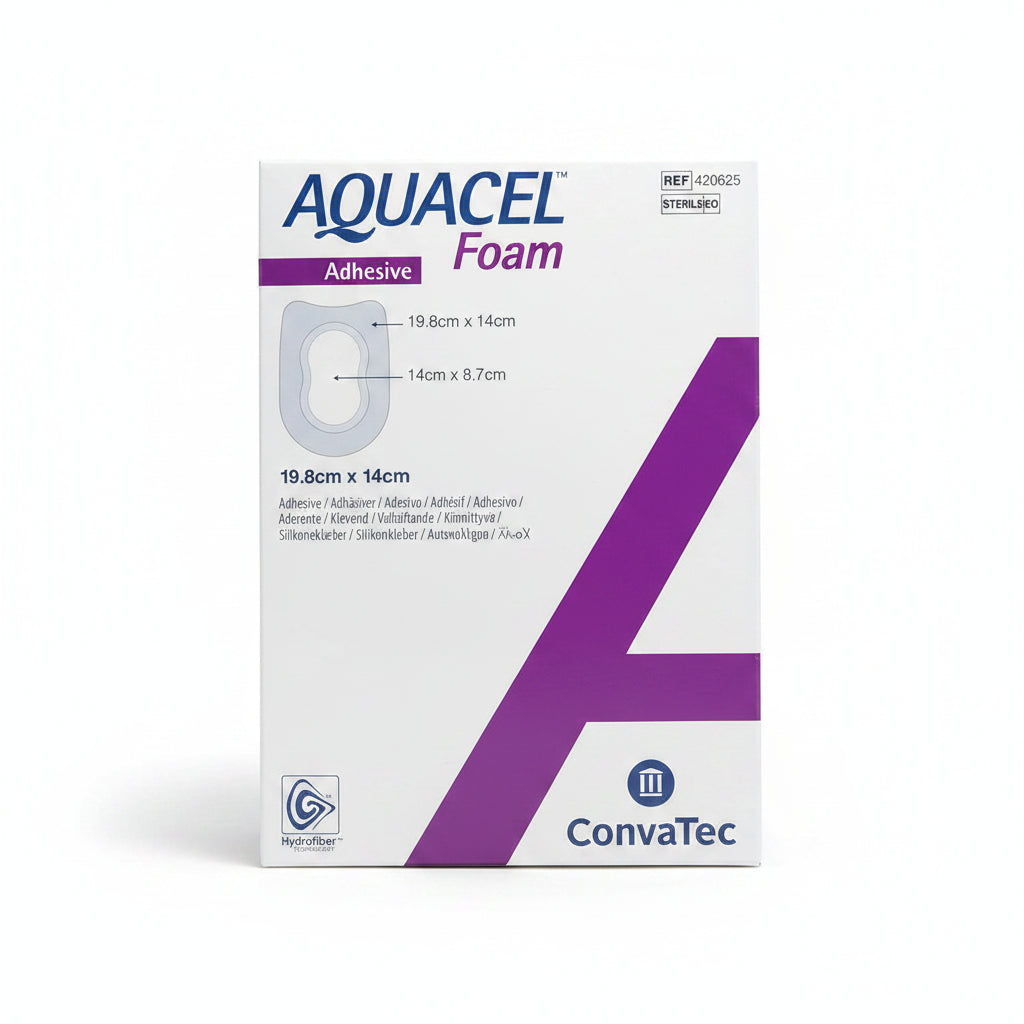 Convatec Aquacel Foam Adhesive Dressings 19.8cm x 14cm - 5 Pack