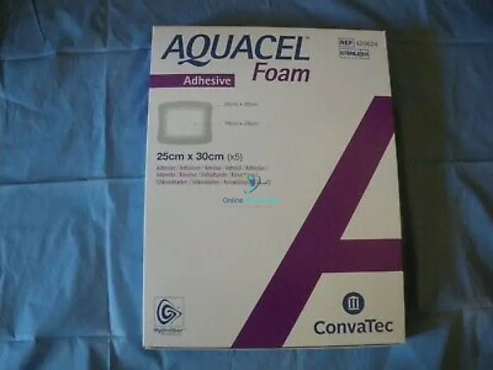 Convatec Aquacel Foam Adhesive Dressings 25cm x 30cm - 5 Pack