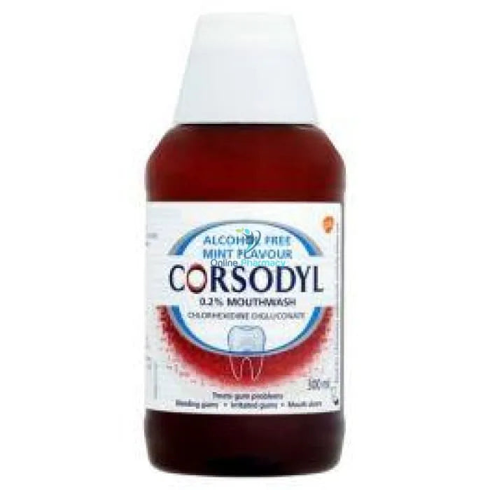 Corsodyl 0.2% Alcohol Free Mint Mouthwash - 300ml