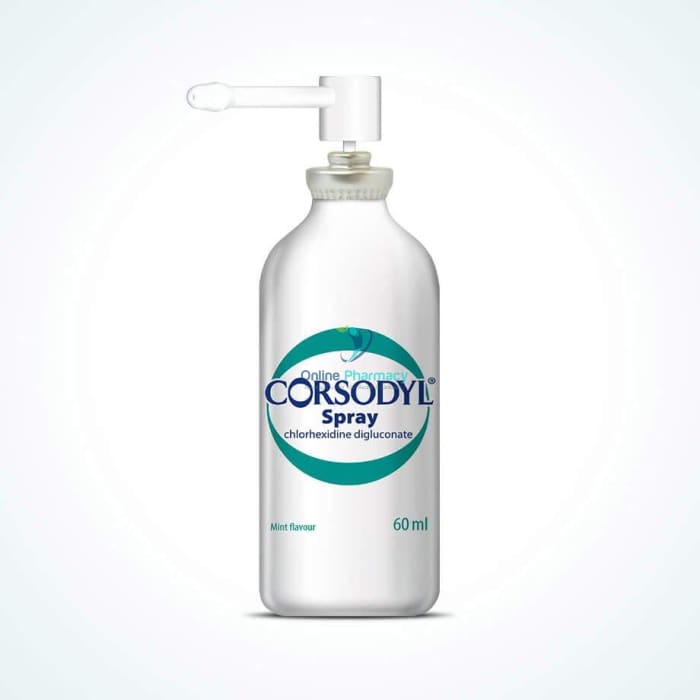 Corsodyl 0.2% Oral Mint Spray - 60ml - OnlinePharmacy
