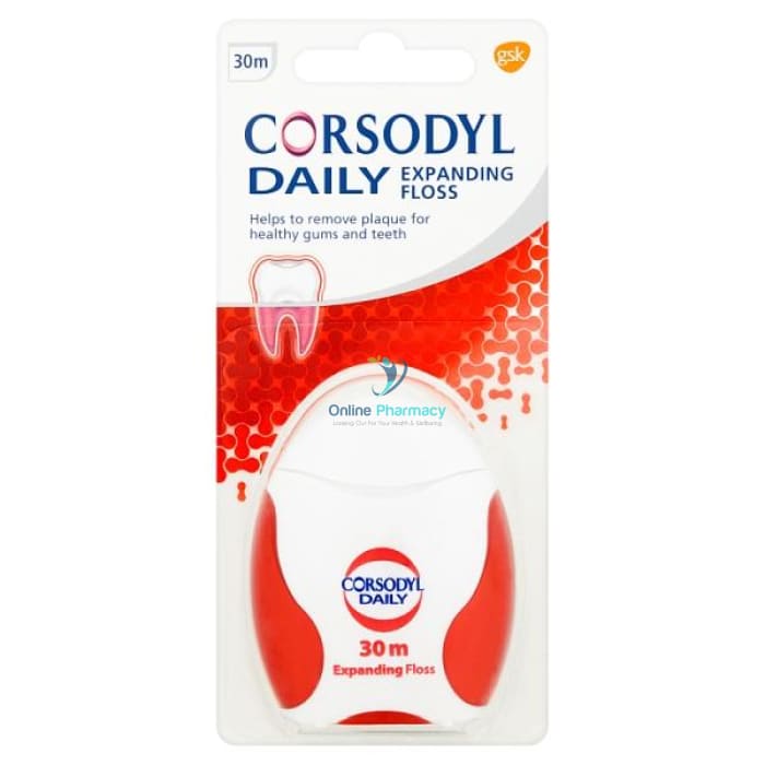 Corsodyl Daily Expanding Floss - 30m - OnlinePharmacy