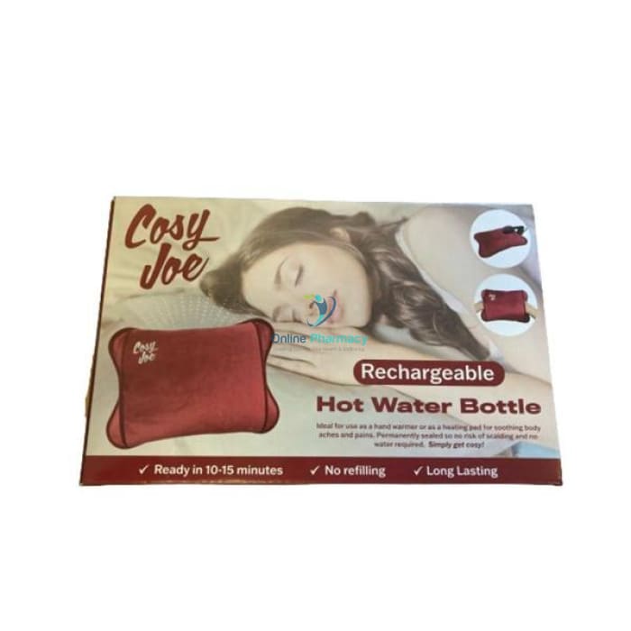 Cosy Joe Electric Hot Water Bottle Red - OnlinePharmacy