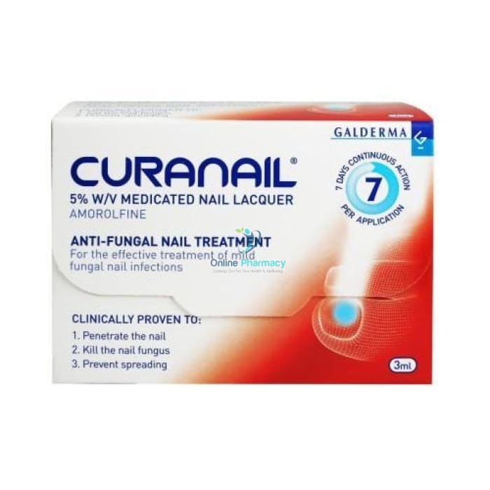 Curanail 5% Amorolfine Fungal Nail Treatment - 2.5ml - OnlinePharmacy