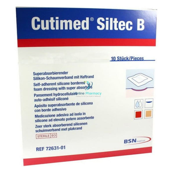 Cutimed Siltec 10Cm X 20Cm - 10 Pack Medical Supplies