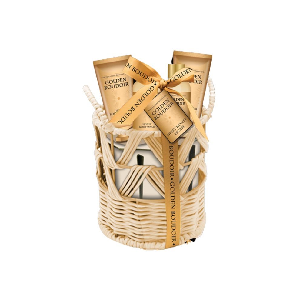 The Indulgent Bathing Co. Golden Boudoir Sweet Honey Escape Gift Set