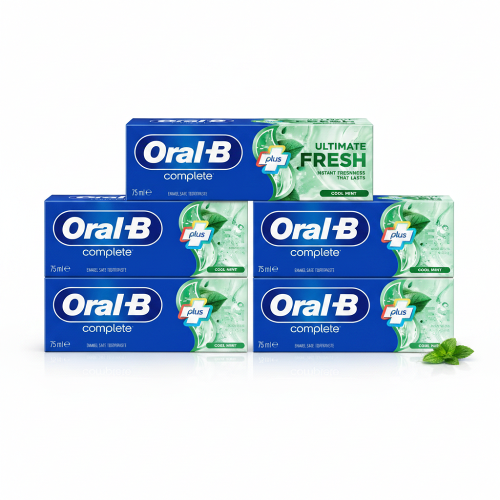 Oral B Complete Refreshing Clean Toothpaste - 75Ml x 5